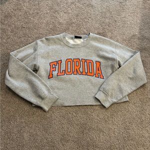 FLORIDA university gators crop crewneck small